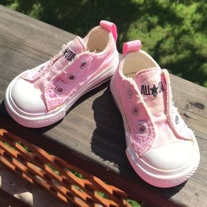 Baby pink converse